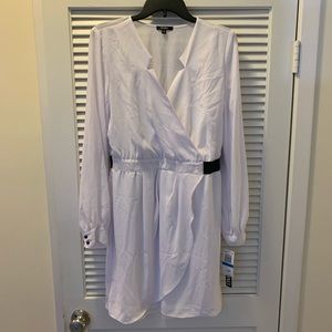 NWOT XOXO White Chiffon Dress